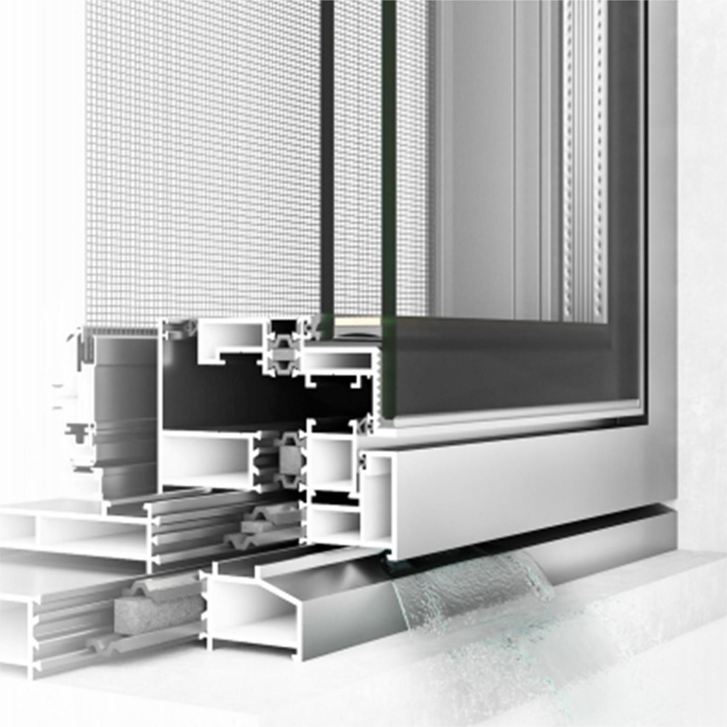 Slimline Curtain Wall Window (5)